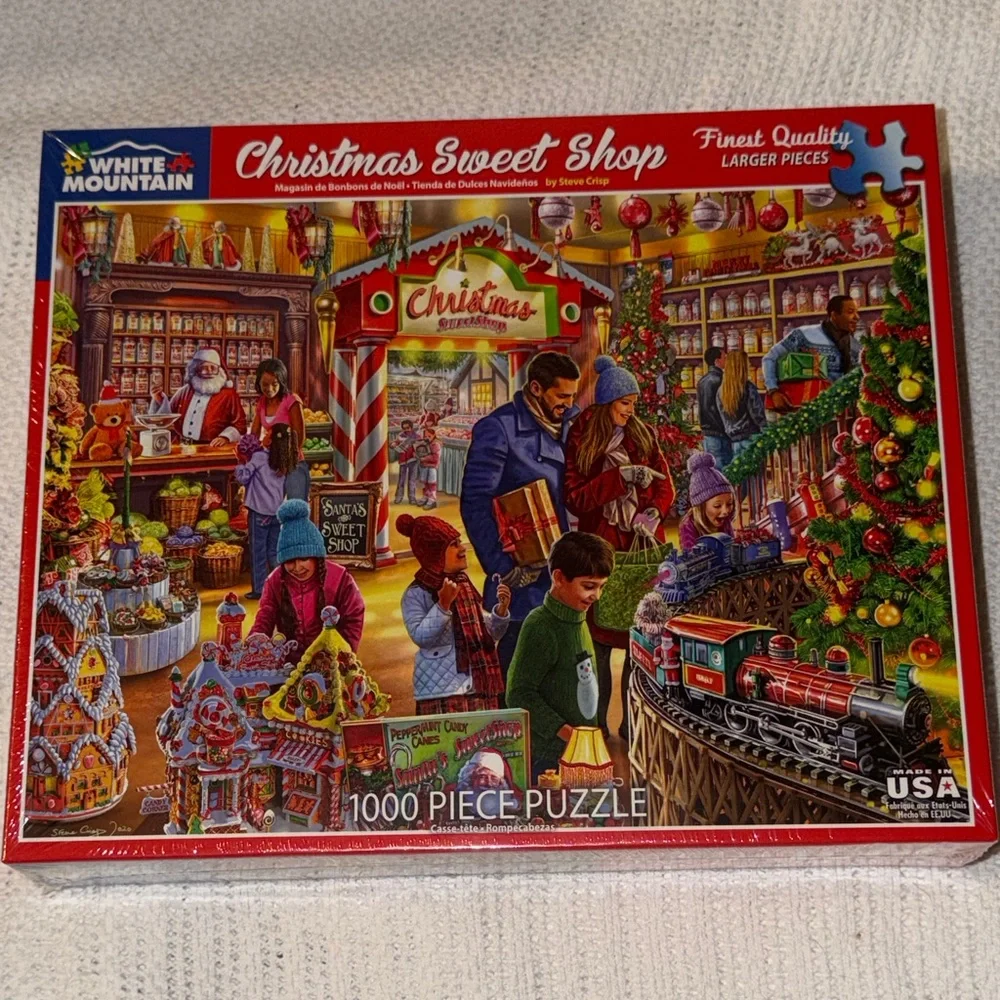 White Mountain Puzzle “Christmas Sweet Shop” Festive Holiday NEW